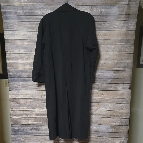 London Fog Charcoal Trench Coat - Picture 3 of 4